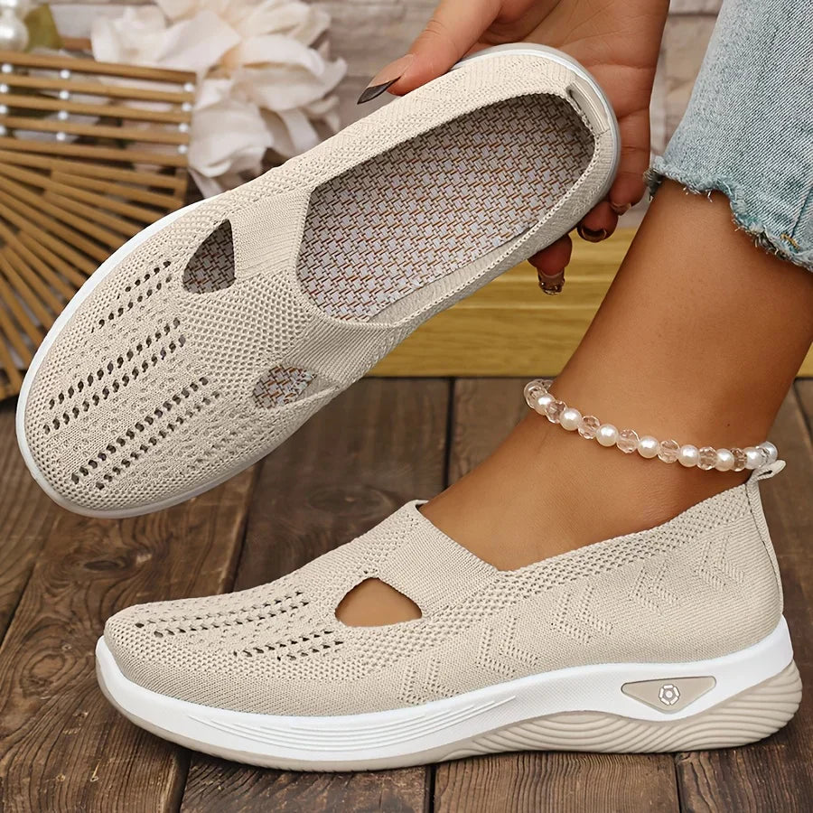 Everyday supportive slip-on footwear for women, ensuring comfortable walking.