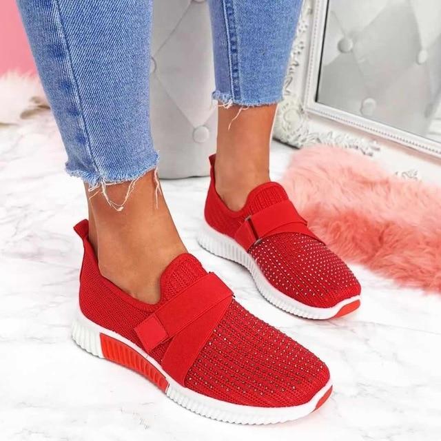 Women's casual fashion sneakers. Slip-on design with ergonomic support for better posture and comfort.