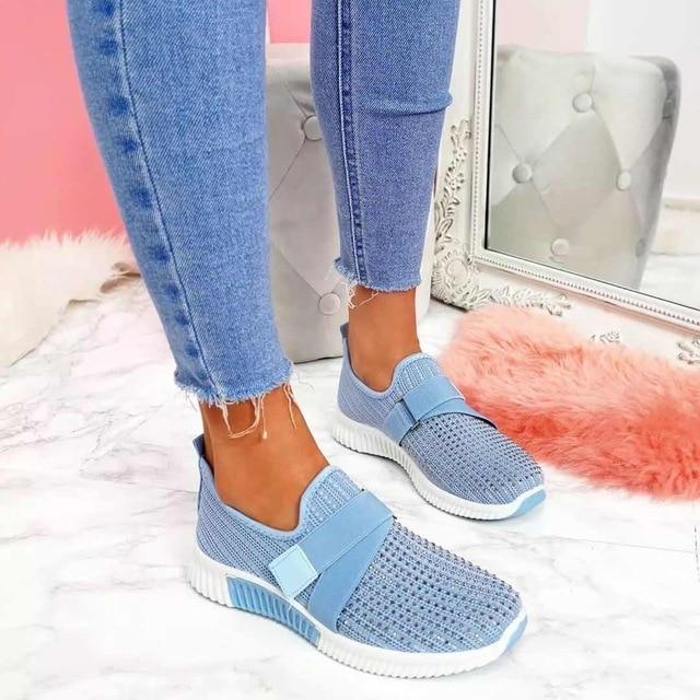 Everyday women's walking shoes. Slip-on design, supportive and comfortable for enhanced posture.