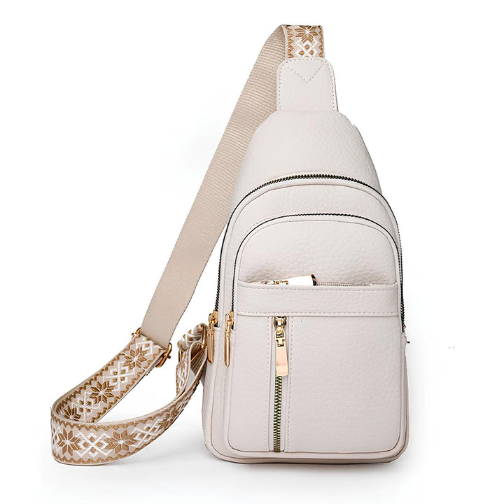 Stylish textured women's crossbody sling bag with anti-theft design for secure, lightweight everyday use.
