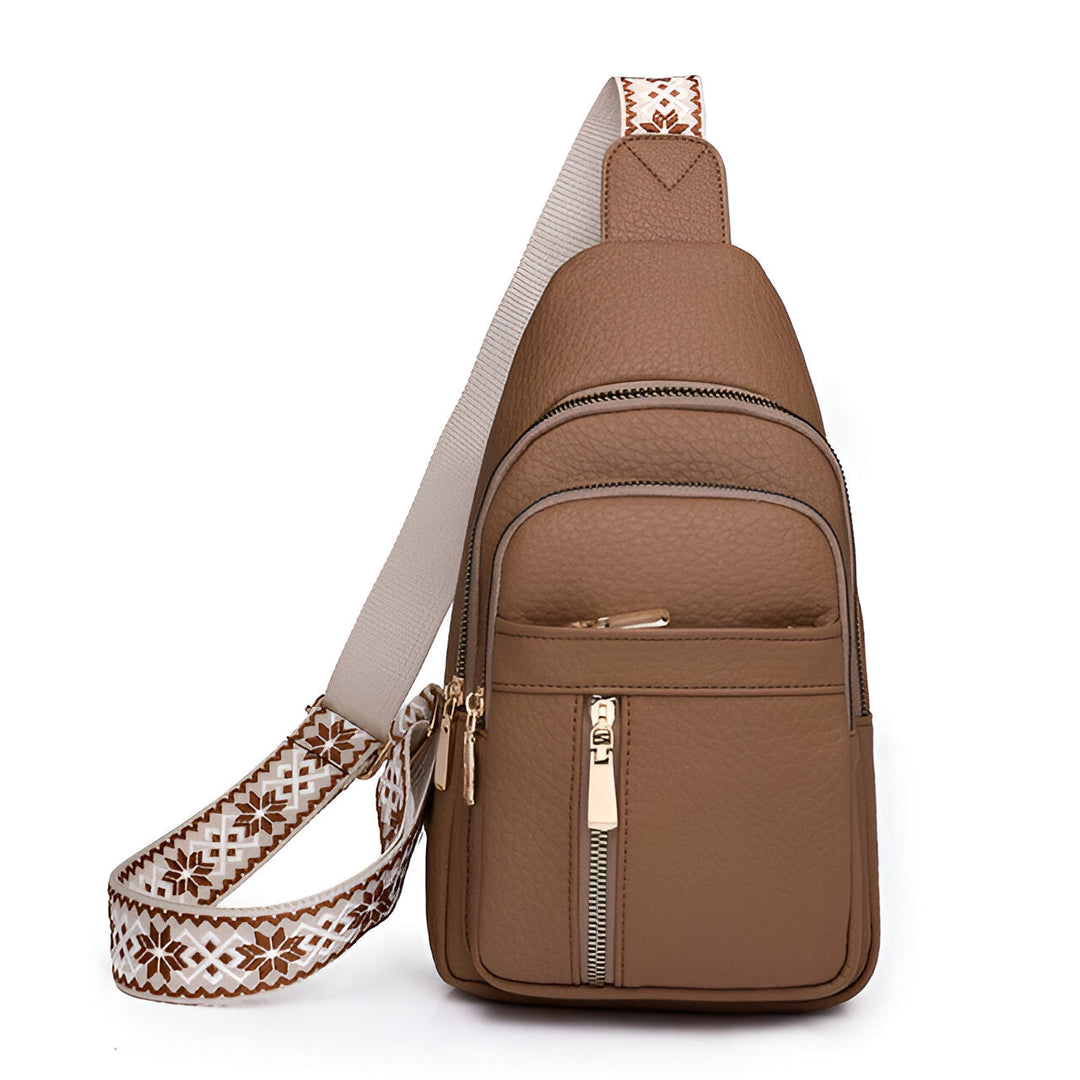 Secure women's anti-theft sling backpack, ideal for travel. Features RFID & secure zippers. Lightweight.