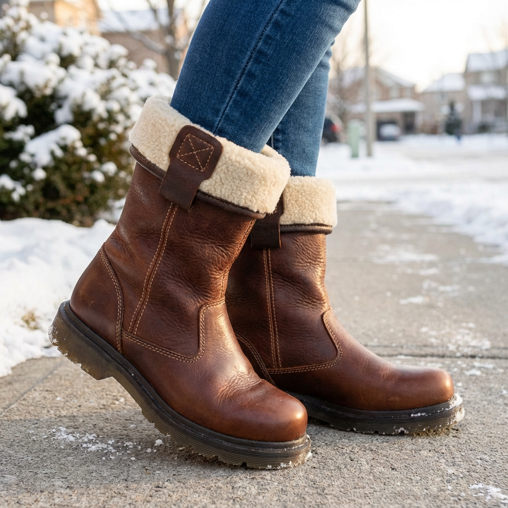 Thea women's winter ankle boots. Cozy & warm footwear, perfect for cold weather style & comfort.