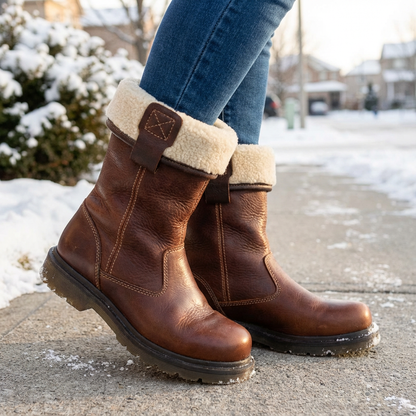 Thea women's winter ankle boots. Cozy & warm footwear, perfect for cold weather style & comfort.
