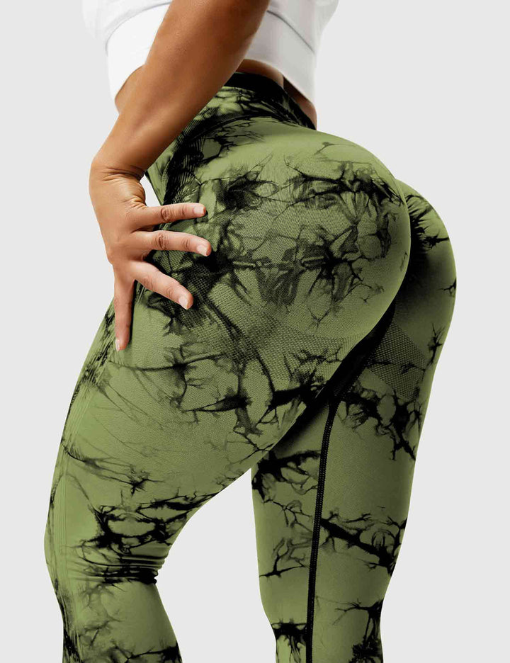 Everyday comfortable tie-dye fashion leggings for women.
