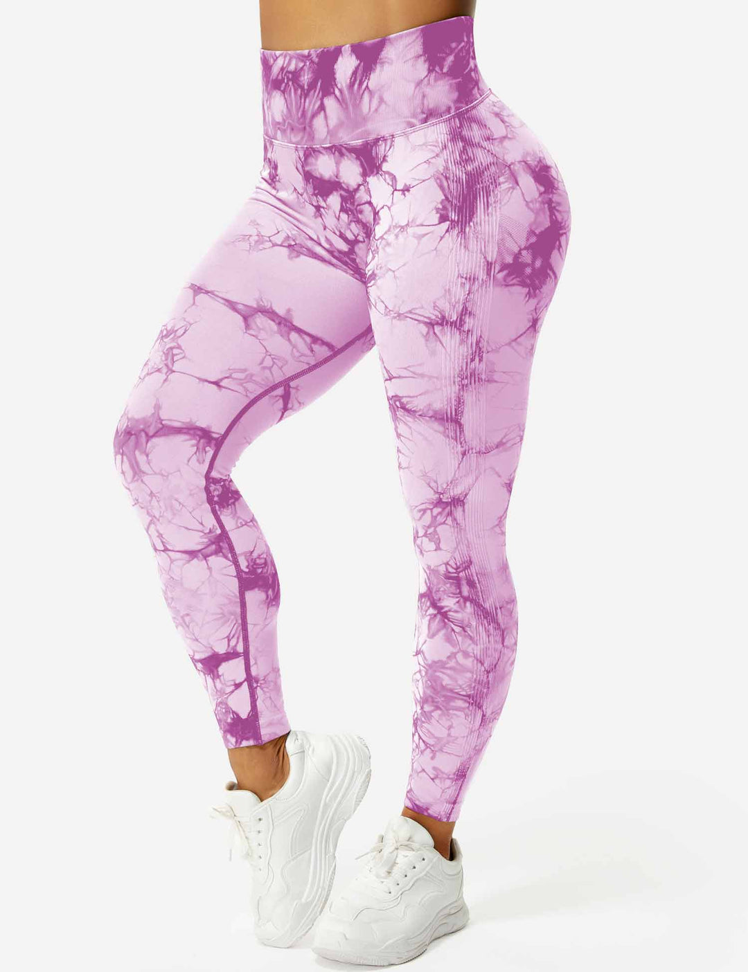 Women's tie-dye yoga pants, comfortable & flexible design.