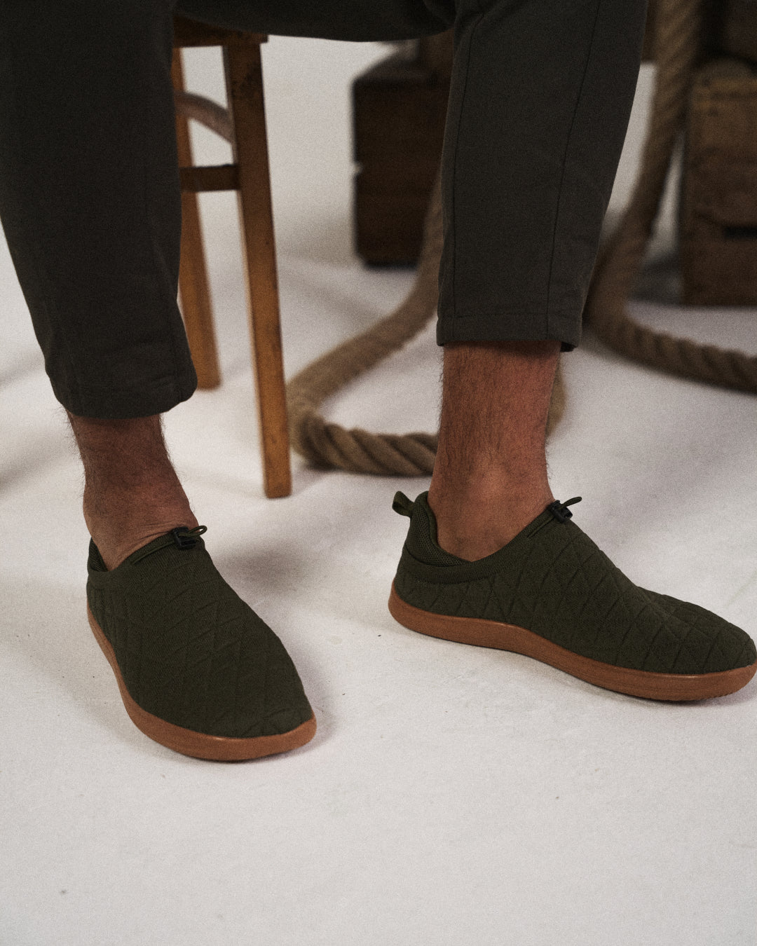 Cushioned women's slip-on comfort sneakers with breathable mesh. Lightweight & cozy for daily wear.
