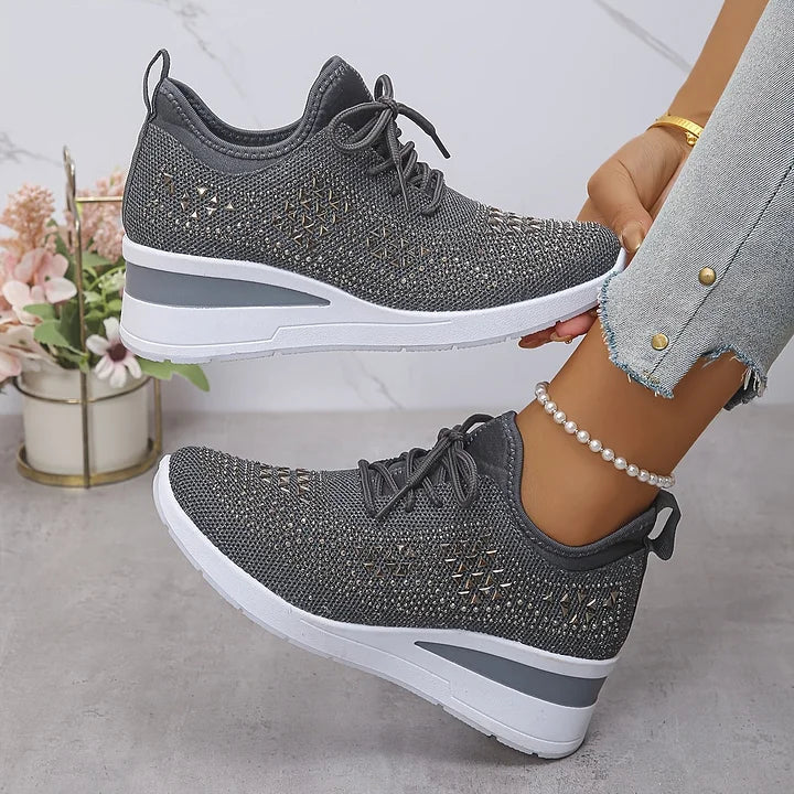 Sparkle women's walking sneakers, orthopedic for ultra comfort & supportive footwear.