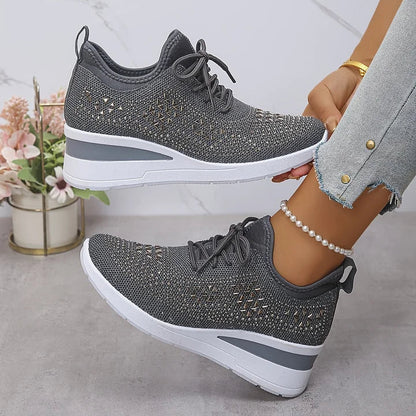 Sparkle women's walking sneakers, orthopedic for ultra comfort & supportive footwear.