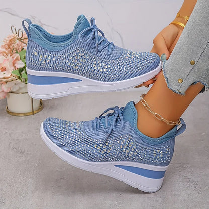 Orthopedic women's sparkle sneakers, ultra comfortable for casual & active wear.