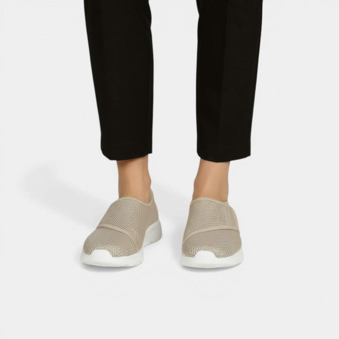 Women's walking sneakers: ultra-light, orthopedic, slip-on. Engineered for comfort & foot support.