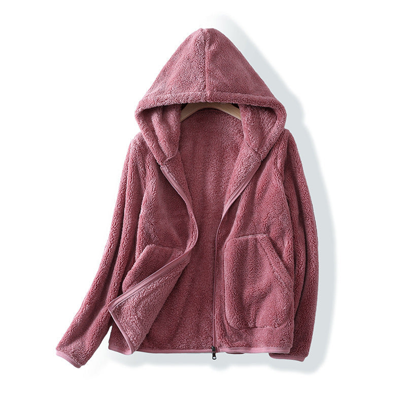 Women's cozy cloud hoodie, ultra-soft pullover for warmth. Perfect comfortable loungewear, casual autumn style.