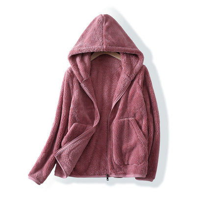 Women's cozy cloud hoodie, ultra-soft pullover for warmth. Perfect comfortable loungewear, casual autumn style.