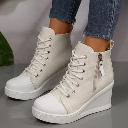 Uptown women's hidden wedge sneakers, a stylish choice for an elevated, comfortable casual look.