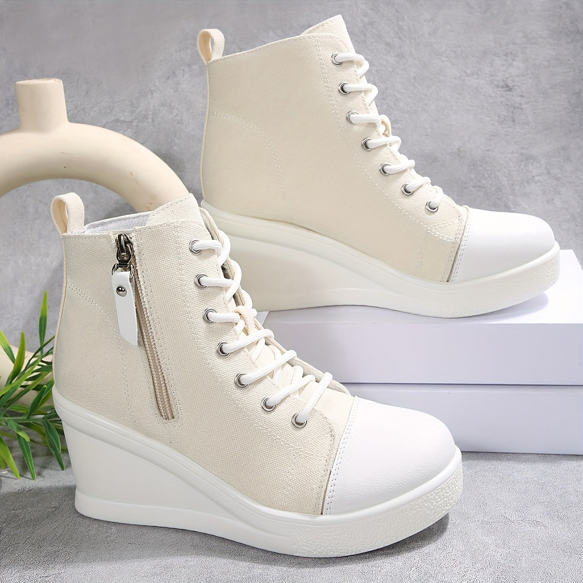 Women's hidden wedge platform sneakers, ideal for casual wear, comfort, and an elevated stylish look.