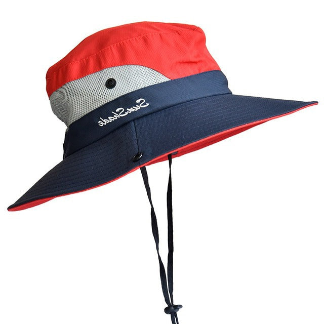 Quick-dry UV protection outdoor hat for women, perfect for travel & sun safety.