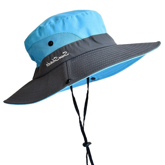 Lightweight women's UV protection summer hat, a stylish sun shield for sunny days.