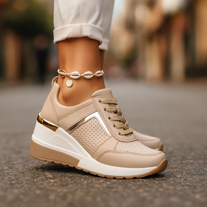 Stylish Valden Rise wedge sneakers for women, providing orthopedic support & comfort.