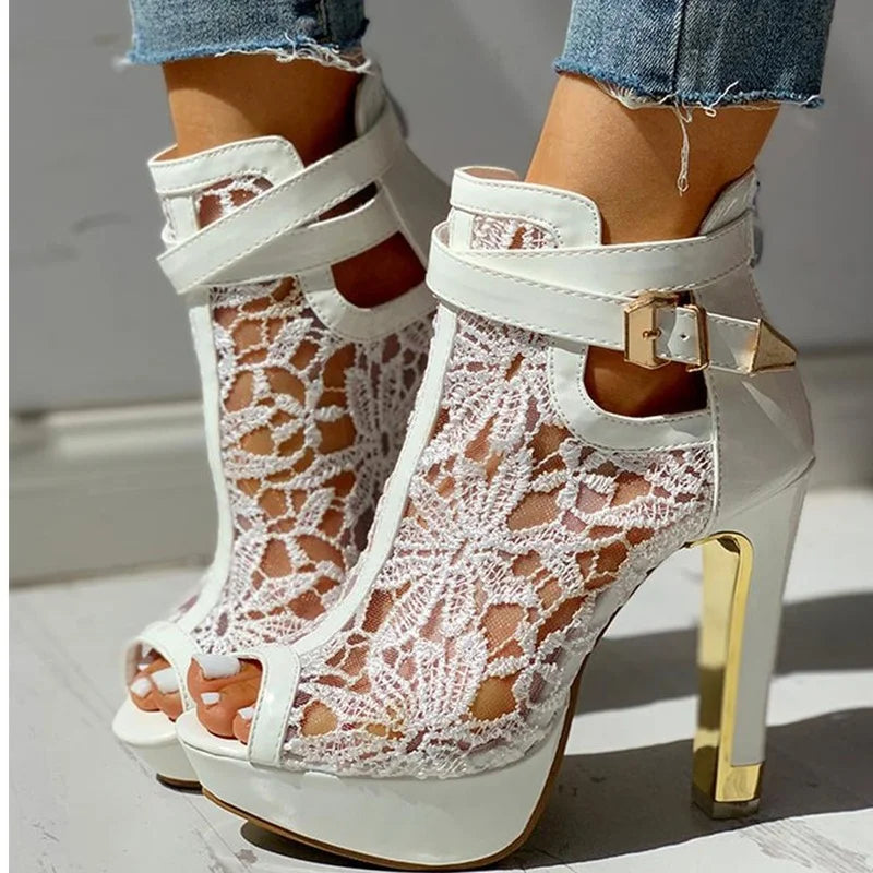Sophisticated Valencia Platform Heels for women, perfect high heels for formal footwear & evening occasions.
