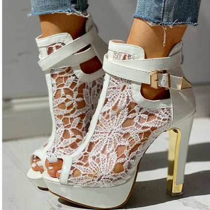 Sophisticated Valencia Platform Heels for women, perfect high heels for formal footwear & evening occasions.