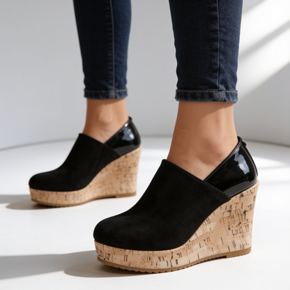 Orthopedic Valenza wedge loafers, women's comfortable walking shoes for all-day support.