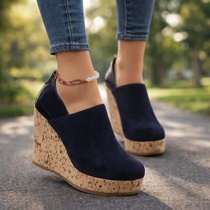 Valenza wedge loafers for women, combining all-day comfort with elegant slip-on casual style.