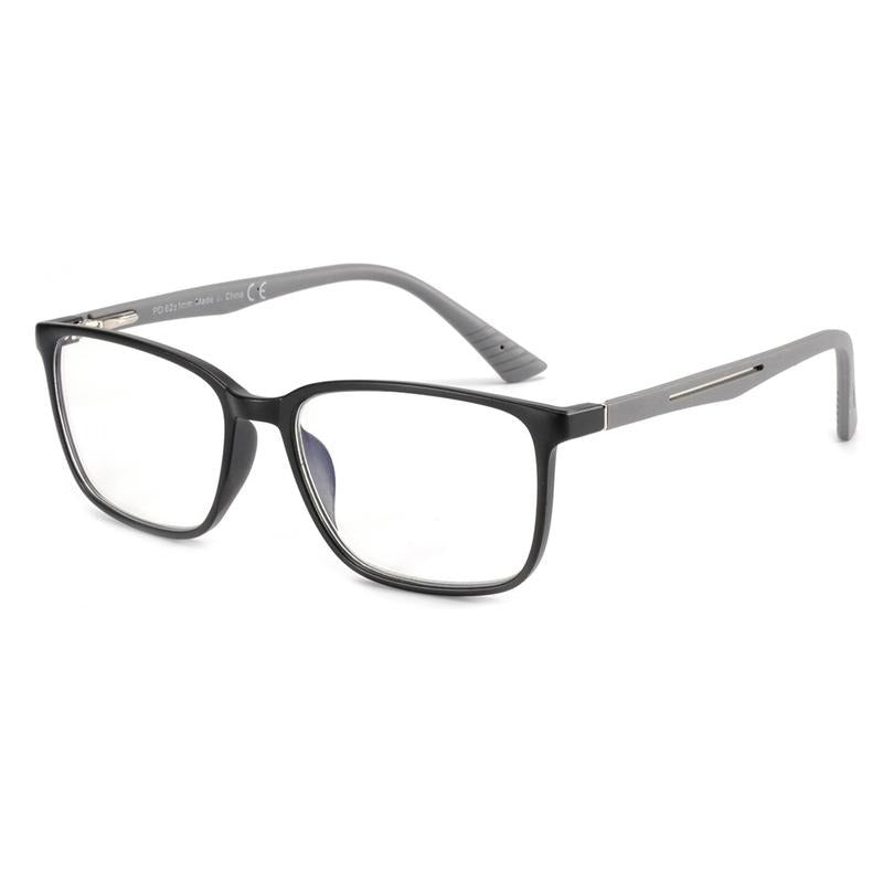 Stylish Valmira women's square optical frames in lightweight grey acetate, perfect for daily wear.