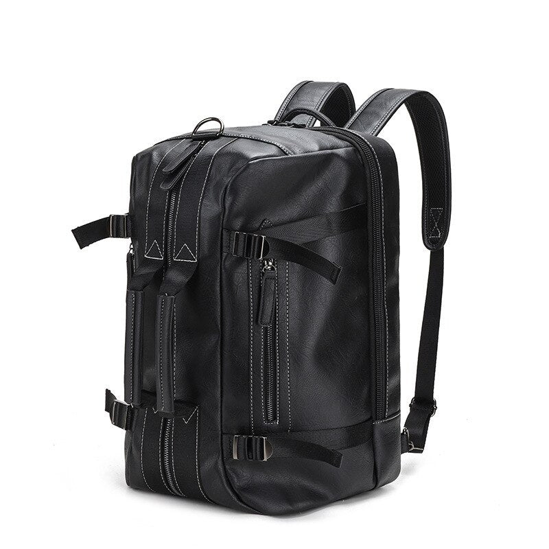 Durable and versatile 3-in-1 leather backpack for women, converts to a stylish shoulder bag or practical tote for travel.
