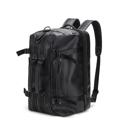 Durable and versatile 3-in-1 leather backpack for women, converts to a stylish shoulder bag or practical tote for travel.