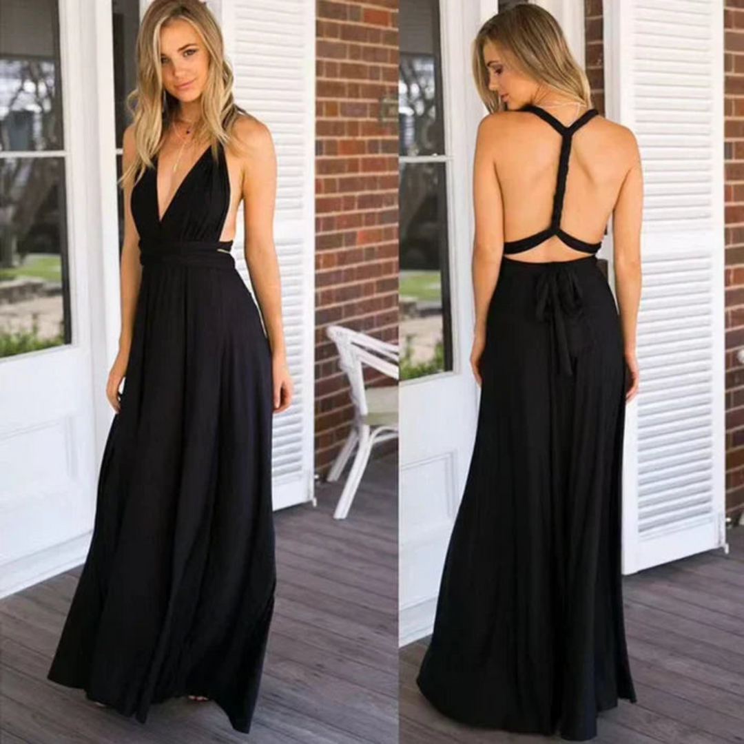 Comfortable & elegant women's versatile backless maxi dress. Perfect for any special occasion or summer party.
