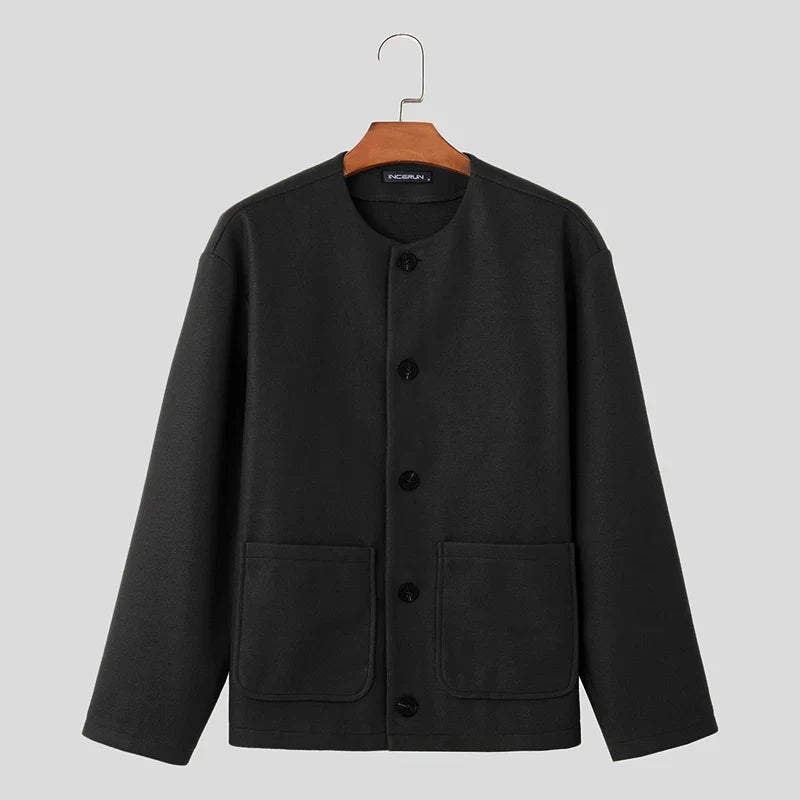 Women's versatile button-up cardigan jacket, great for casual layering. Everyday outerwear with pockets.