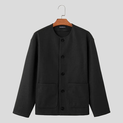 Women's versatile button-up cardigan jacket, great for casual layering. Everyday outerwear with pockets.