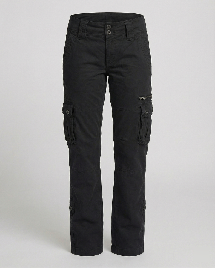 Stylish women's cargo pants, perfect for casual wear. Features a comfortable fit & practical multi-pockets.