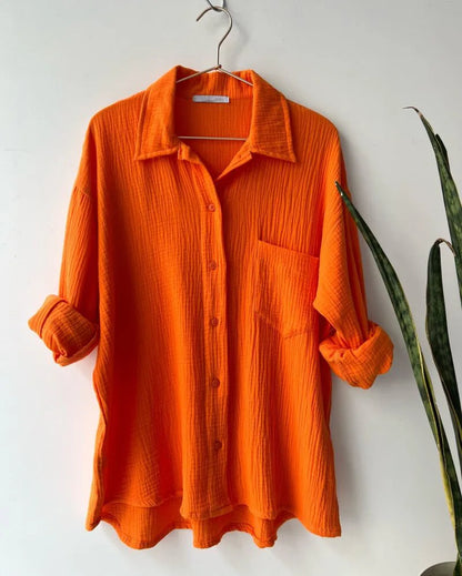 Stylish women's vibrant crinkle two piece set, a comfortable choice for casual summer outfits.