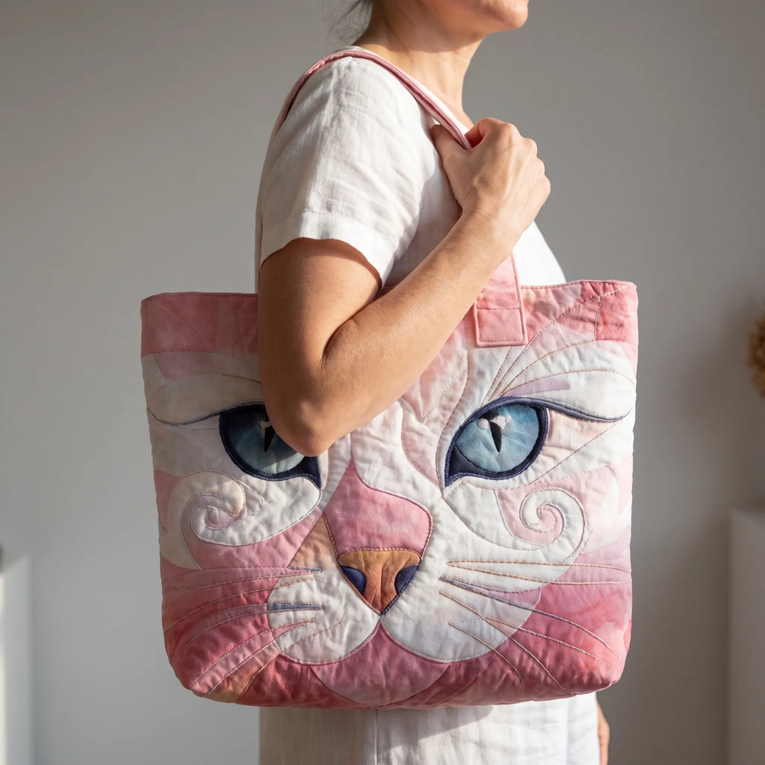 Women's vibrant printed tote bag purse, perfect for everyday casual use.