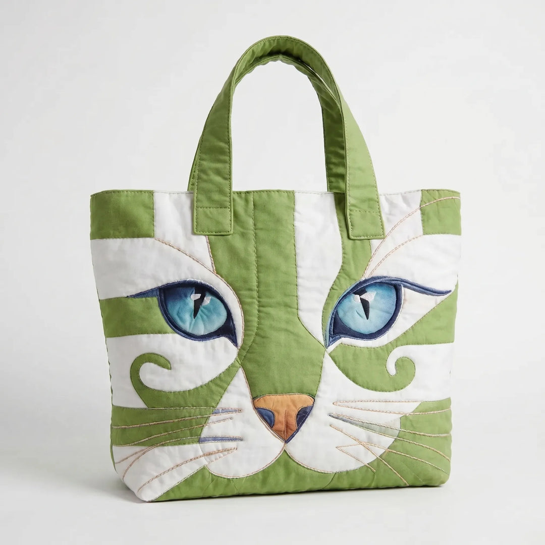 Versatile women's tote bag with unique print, ideal for daily essentials.