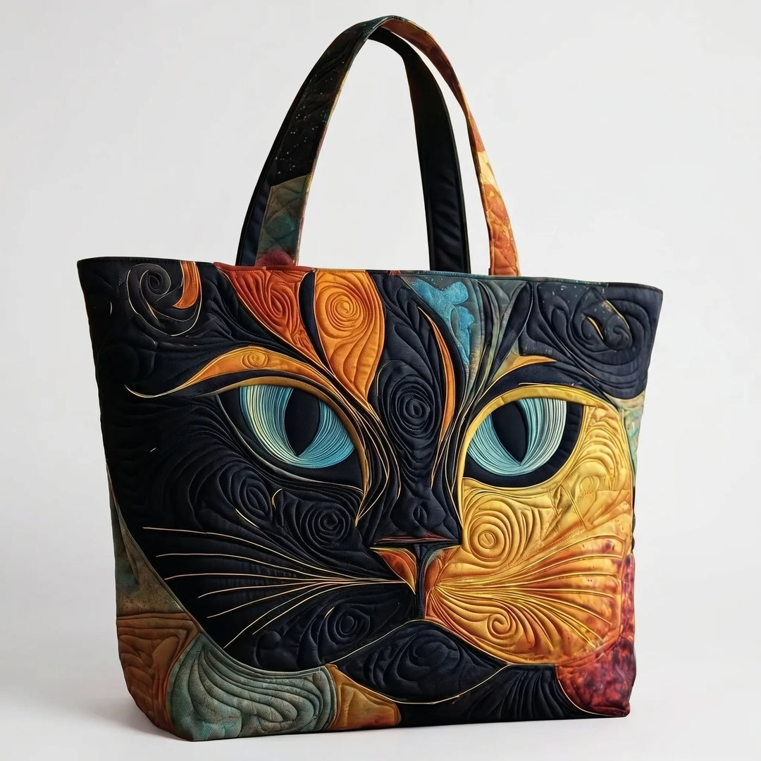 Durable everyday tote bag for women, featuring a vibrant all-over print.