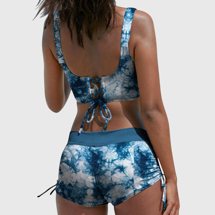 Women's stylish two-piece bikini swimsuit with a comfortable fit & vibrant colors. Trendy beach & vacation wear.