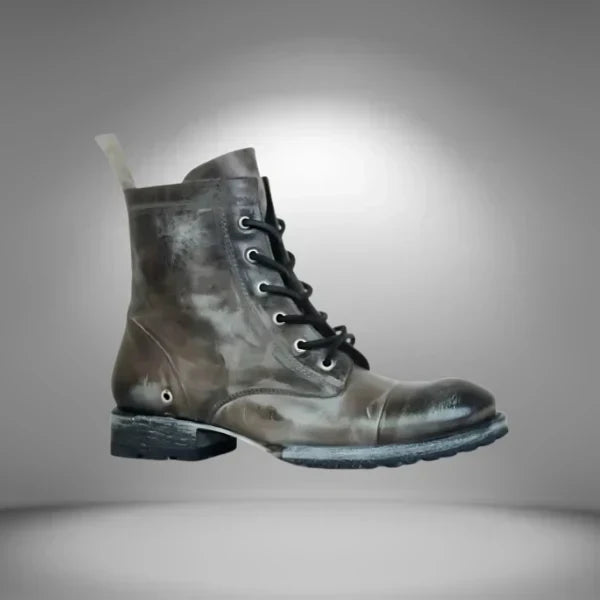 Stylish women's retro lace-up combat boots, offering comfort and durability for everyday adventures.
