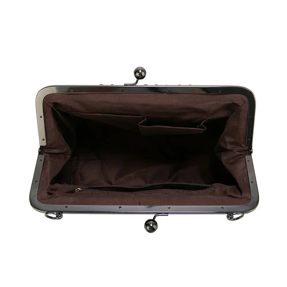 High-quality vintage leather shoulder bag for women, classic design, durable construction, timeless style.