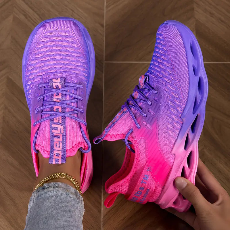 Women's walking sneakers with flexible sole for daily comfort and support.