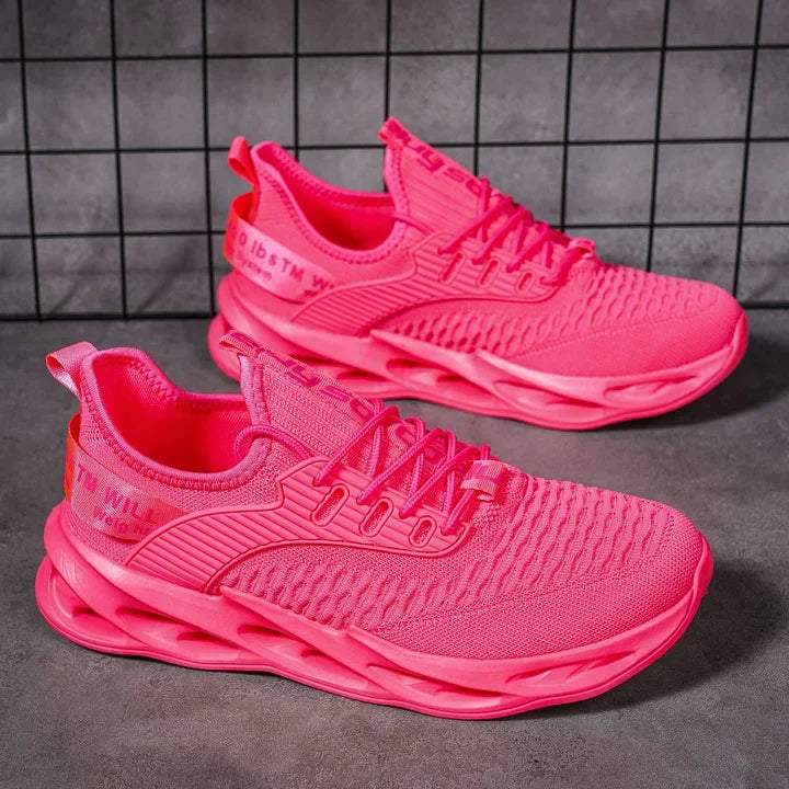 Women's comfortable walking sneakers with a flexible sole for daily wear.