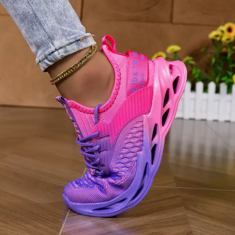 Lightweight women's athletic walking shoes, offering superior comfort and flexible support.