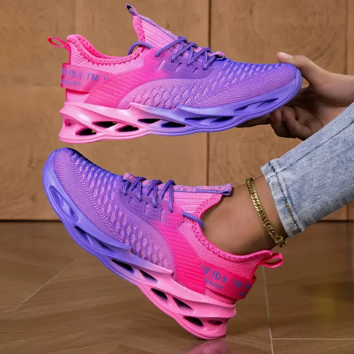 Women's walking shoes with a flexible sole, perfect for all-day comfort and casual wear.