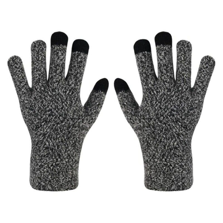 Premium knitted touchscreen gloves for women, offering comfort & warmth for cold days.