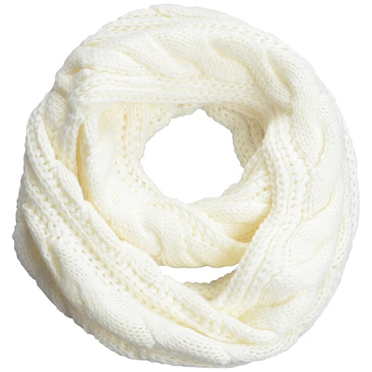 Women's warm ribbed knitted winter scarf. Ultimate softness for cold weather fashion.