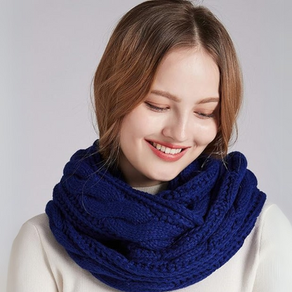 Comfortable women's winter scarf. Ribbed knit for ultimate softness and warmth.