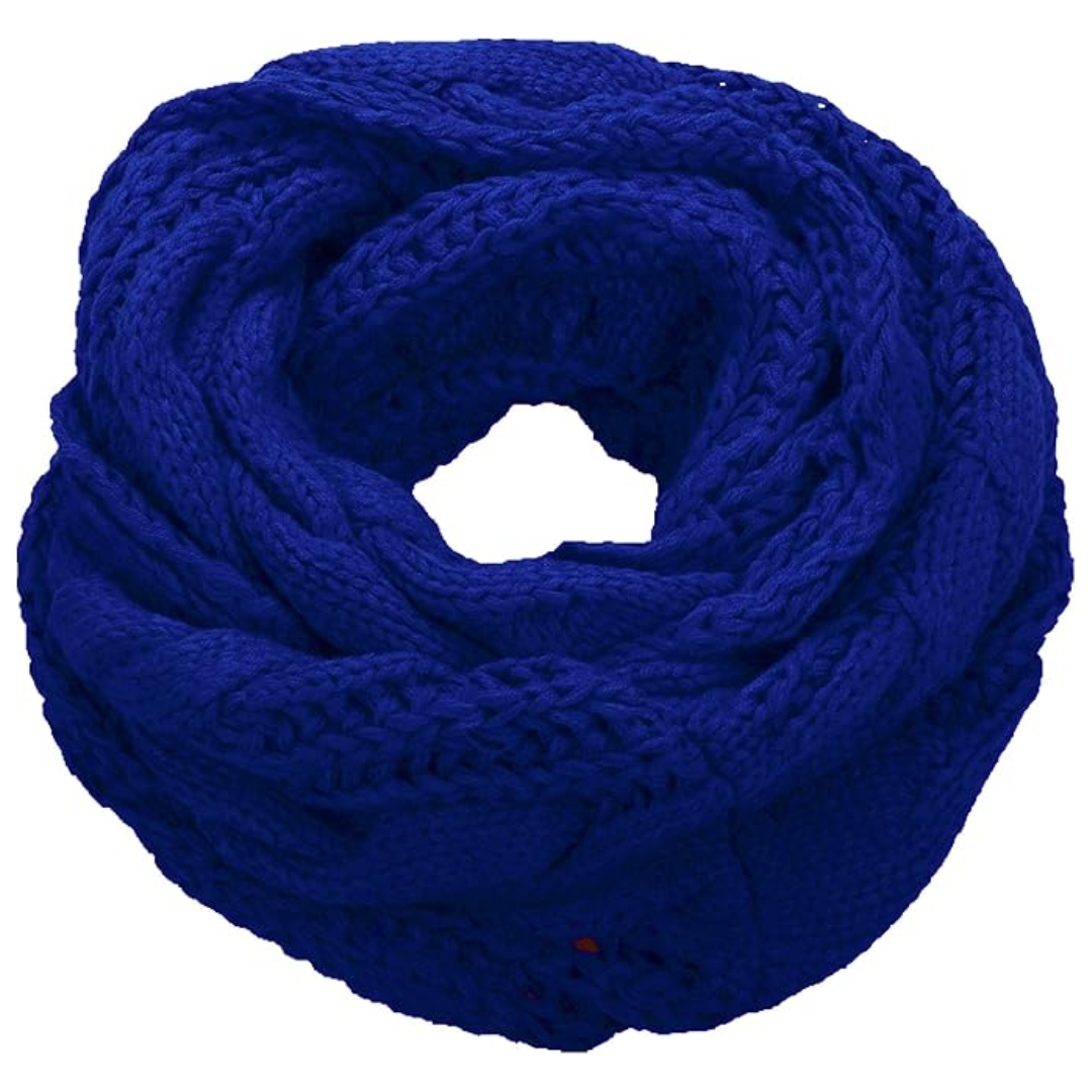 Soft ribbed knit winter scarf for women. Cozy cold weather accessory, perfect gift.