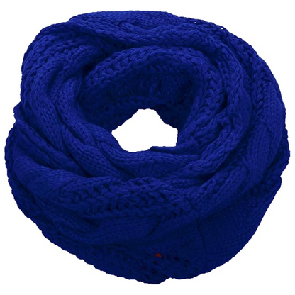 Soft ribbed knit winter scarf for women. Cozy cold weather accessory, perfect gift.