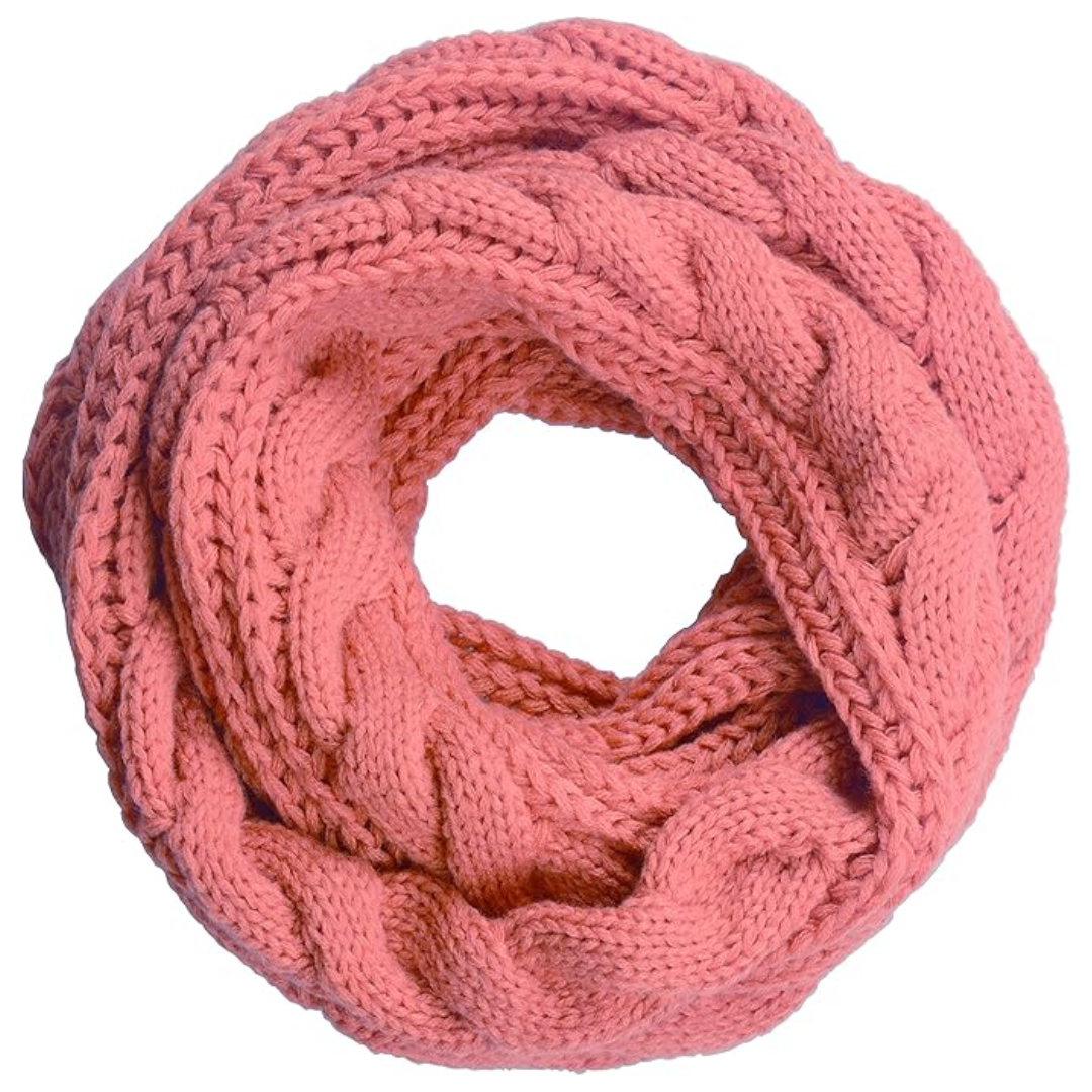 Stylish women's winter scarf. Soft, warm, and ribbed knit for ultimate comfort.