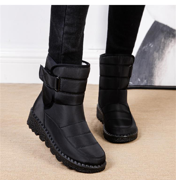 Essential women's warm waterproof boots, anti-slip design for secure winter walking.